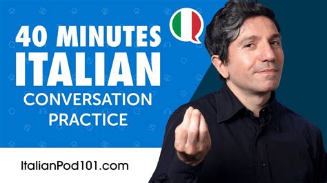 speaking Italian