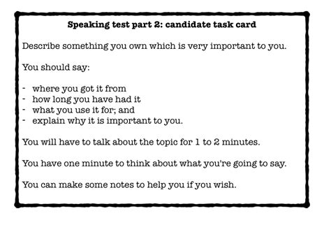 speaking task examples