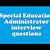 special ed administrator interview questions