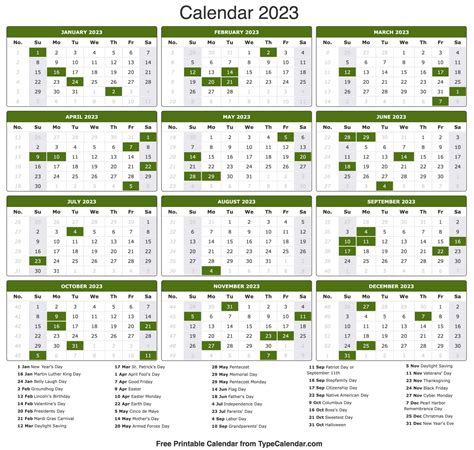 special days of the month 2023