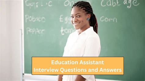 Special Education Assistant Interview Questions And Answers