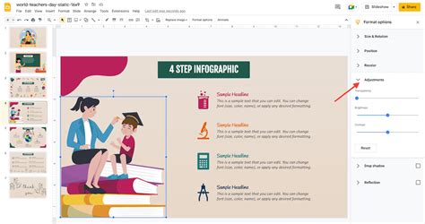 special effects on google slides