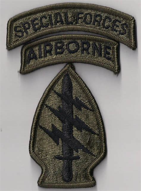 special forces patch subdued