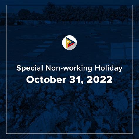 special non working holiday october 31 2023