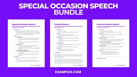 Special Occasion Speech Examples Brainly
