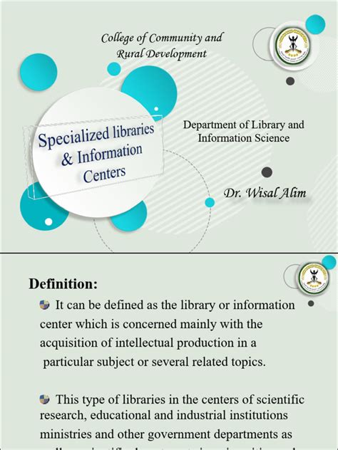 Specialized Libraries Examples