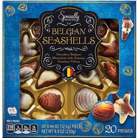 specially belgian chocolate seashells