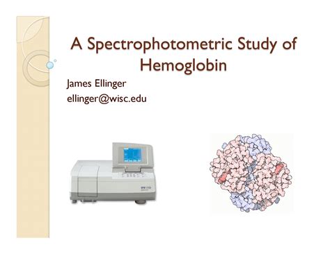 Spectrophotometric Analysis Haemoglobin