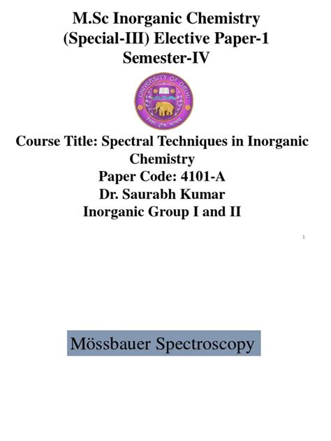 Spectroscopy Study Material