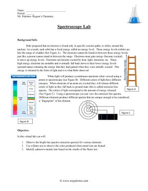 Spectroscopy Virtual Lab Answer Key