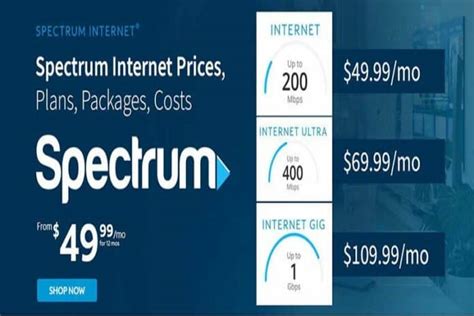 spectrum internet only plans