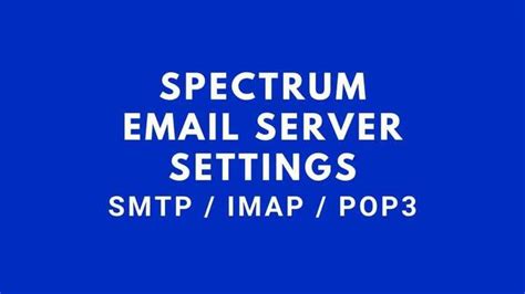 spectrum mail outlook setup