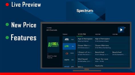 spectrum tv live tv