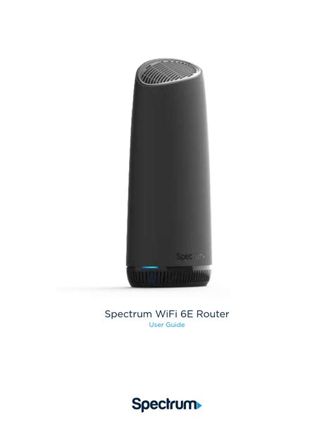 spectrum wifi 6 router specs