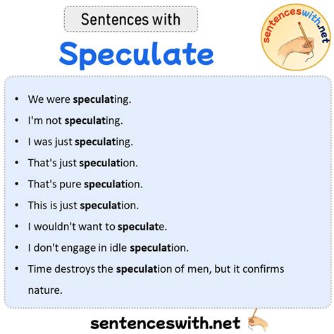 Speculate Formal Synonym