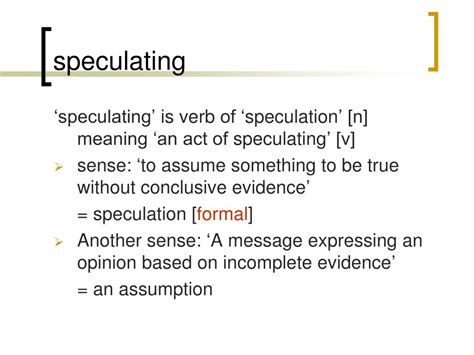Speculate Meaning Origin