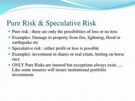 Speculative Risk Coverage