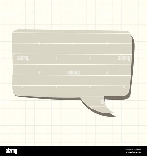Speech Bubble Lined Paper