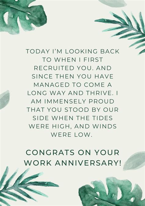 speech for my work anniversary