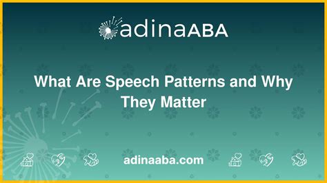 Speech Pattern Analysis