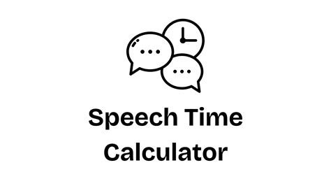 Speech Time Calculator Tool