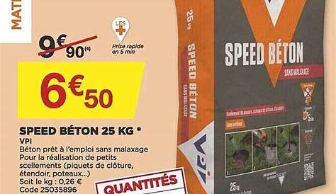 Ciments Et Agregats Speed Beton 25kg Vpi Selection