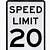 speed limit sign requirements