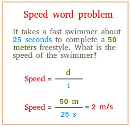 Speed Example Problems
