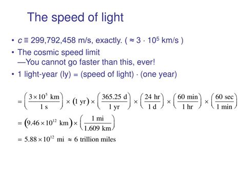 speed of light in scientific notation kms