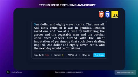 Speed Test Typing Game