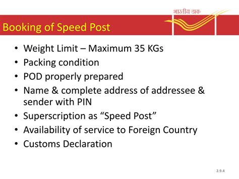 speedpost booking