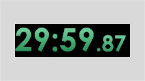 Speedrun Timer Green Screen Download