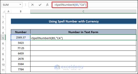 Spell Number In Excel Download SPELOL