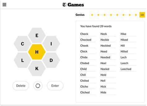 spelling bee new york times words game