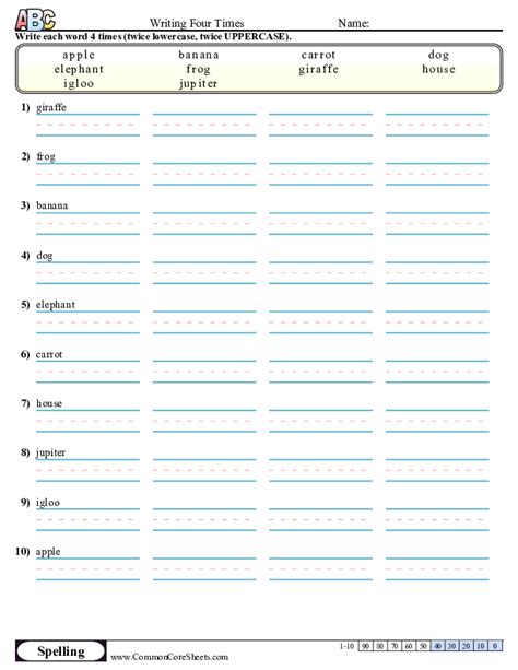 Spelling Printables Spelling Worksheet Maker Printables