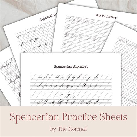 Spencerian Penmanship Practice Sheets