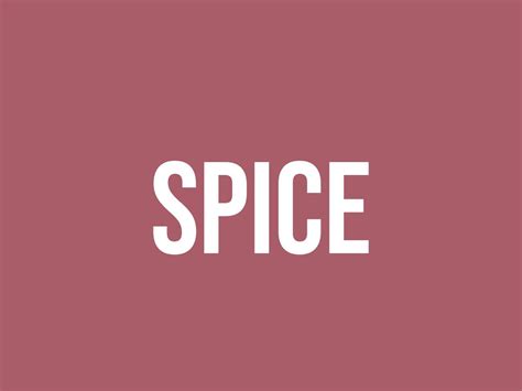 Spice Head Meaning