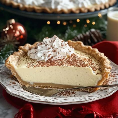 Spiced Eggnog Pie
