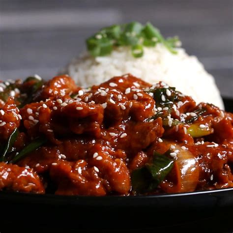 spicy korean bbq style pork recipe
