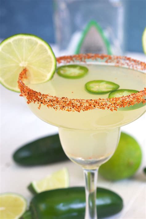 spicy margarita with jalapeno