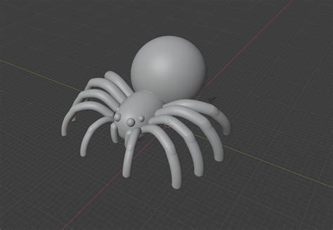 scarry spider print 3d model