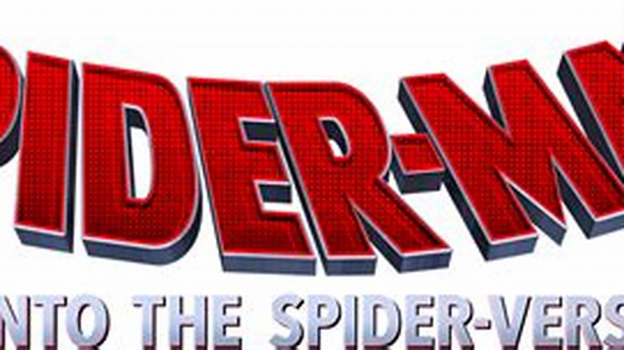 Discover the Secrets and Versatility of the "Spider-Man: Into the Spider-Verse" Logo PNG