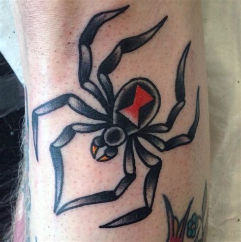 50 Traditional Spider Tattoo Designs For Men Webs Of Ideas