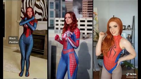spider girl cosplay tiktok