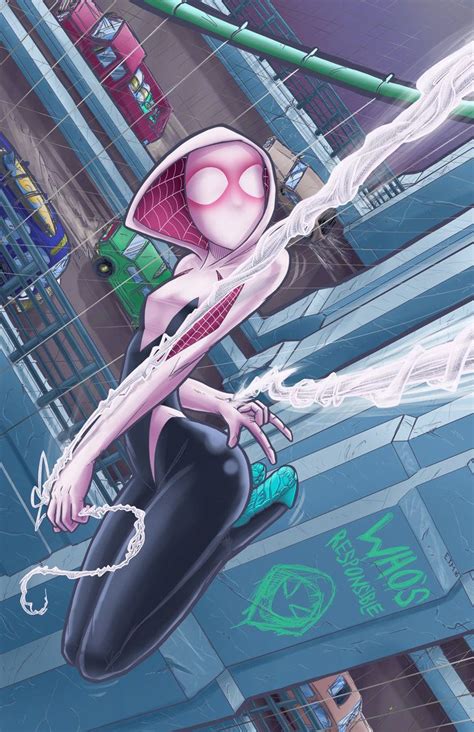 spider girl pink and white