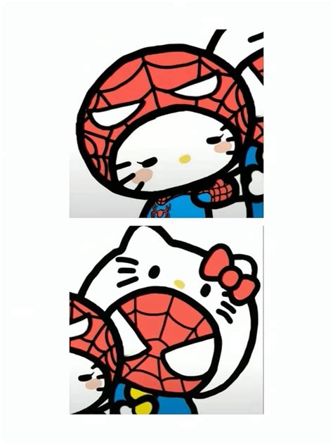 spider man and hello kitty pfp