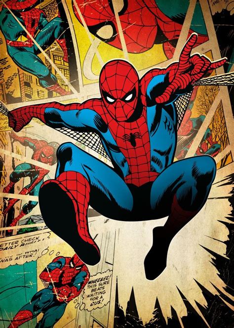 spider man comic poster