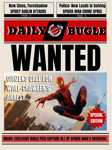 Spider Man Newspaper