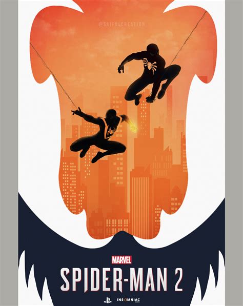 spider man ps5 poster
