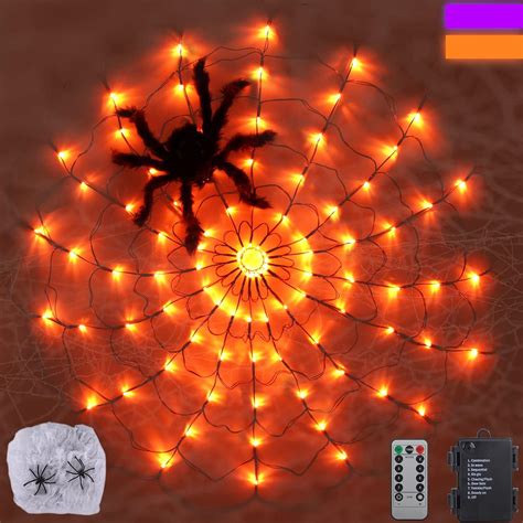 Spider Web Halloween Lights